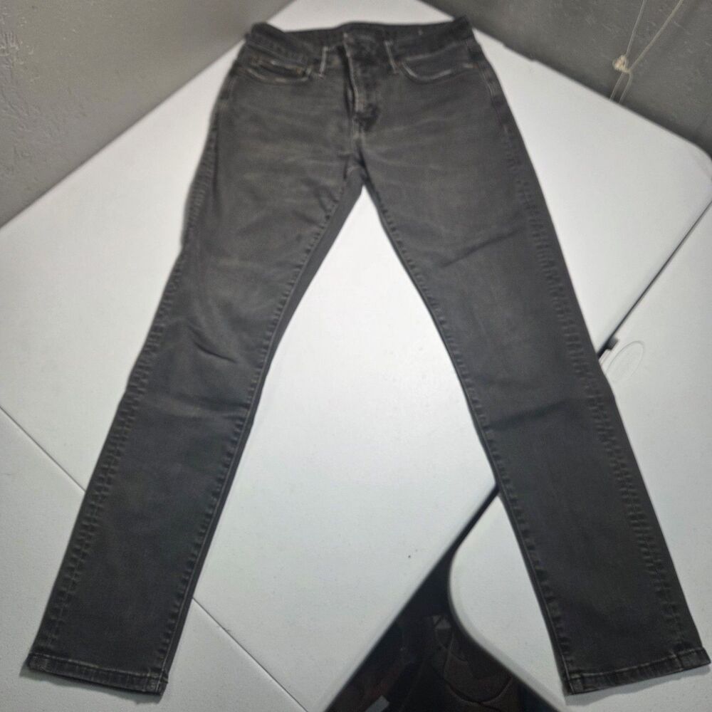 American Eagle Jeans Mens 30x30 Airflex+ Washed Black Grey Slim Stretch Denim